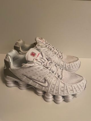 Zapatillas Nike Shox TI Mujer Blanco/Plata