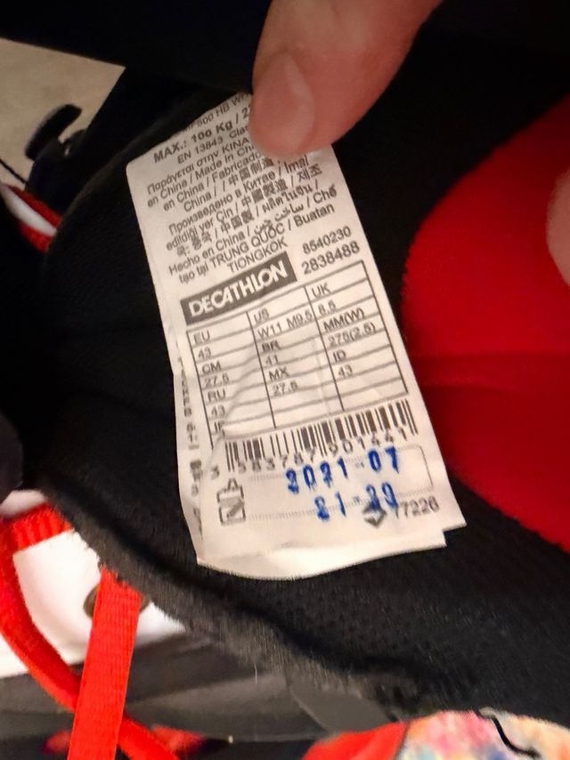 Pattini inline taglia 43