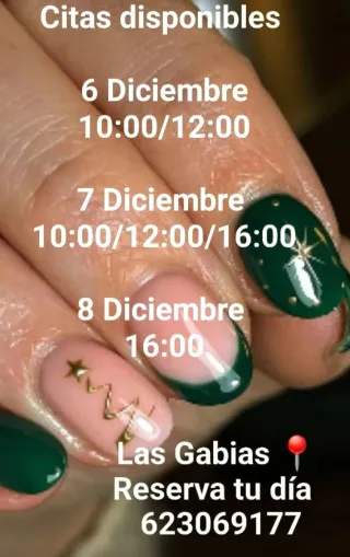 Promoción uñas navideñas