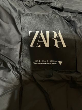 Chaleco largo acolchado negro