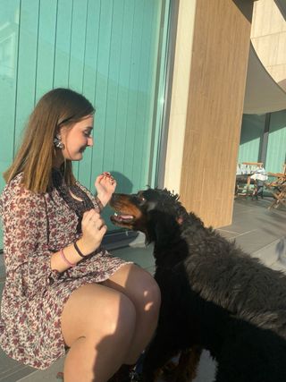 Vestido Zara floral manga larga