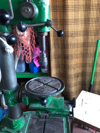 Taladro columna y tronzadora de aluminio