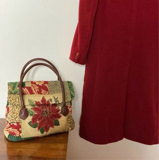 Cappotto rossi vintage, pura lana vergine