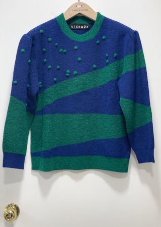 Jersey bicolor bolitas Uterqüe Talla M