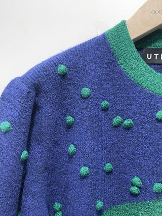 Jersey bicolor bolitas Uterqüe Talla M