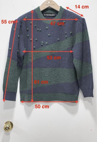 Jersey bicolor bolitas Uterqüe Talla M