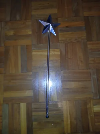 Varita de estrella plateada