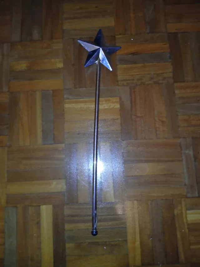 Varita de estrella plateada