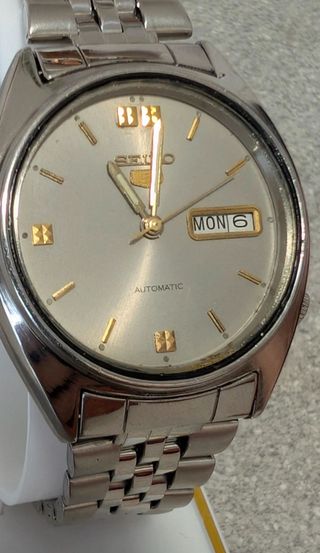 Orologio Seiko Automatico Uomo Argento Oro