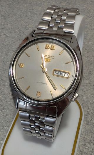 Orologio Seiko Automatico Uomo Argento Oro