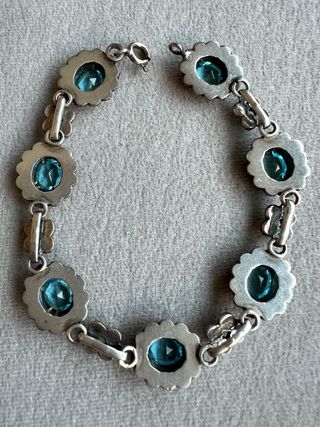 Pulsera plata y oro 18k