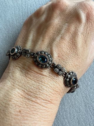 Pulsera plata y oro 18k