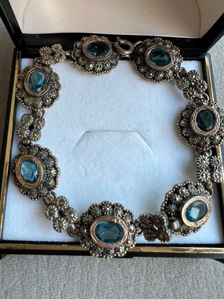 Pulsera plata y oro 18k