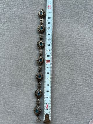 Pulsera plata y oro 18k