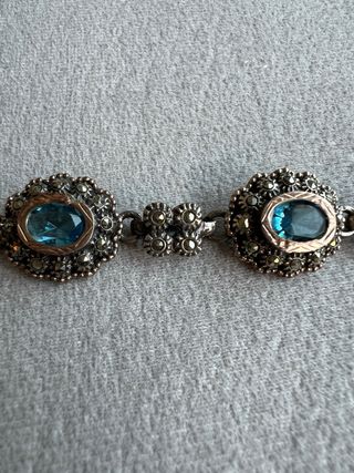 Pulsera plata y oro 18k