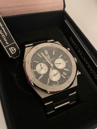 Reloj Pagani Design Cronógrafo Negro/Plata