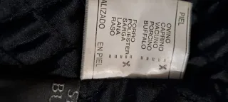 Chaqueta de piel negra caballero