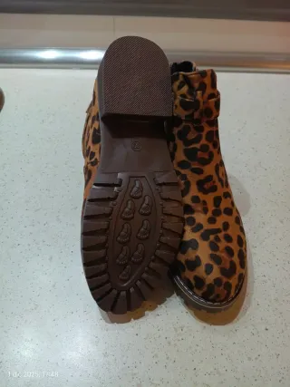 Botines con estampado de leopardo