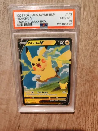 Pokemon Pikachu V SWSH 143 PSA 10