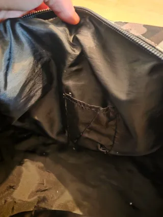 Borsone Leone Camouflage Grigio Bianco