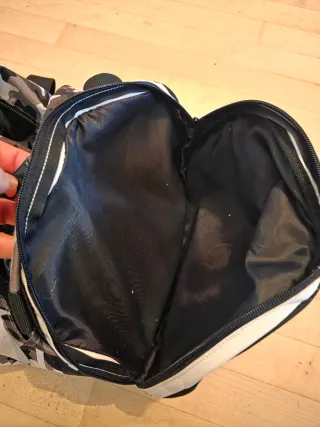 Borsone Leone Camouflage Grigio Bianco