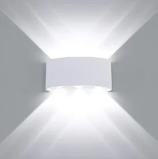 2 Lampade da parete LED moderna nera