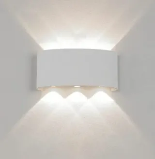 2 Lampade da parete LED moderna nera