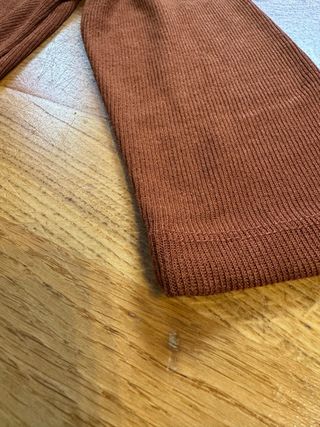 Vestido premamá marrón largo