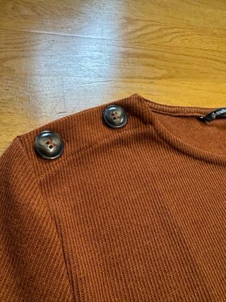 Vestido premamá marrón largo