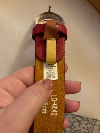 Cintura NUOVA IN VERA PELLE Da Donna Con Fibbia Me