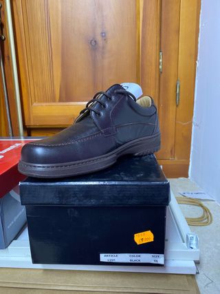 Zapato de cordones hombre marrón talla 39 y 45