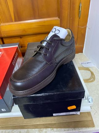 Zapato de cordones hombre marrón talla 39 y 45
