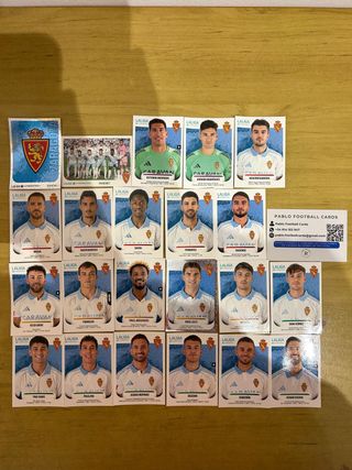 22 CROMOS ZARAGOZA LIGA HYPERMOTION 2025-26 PANINI