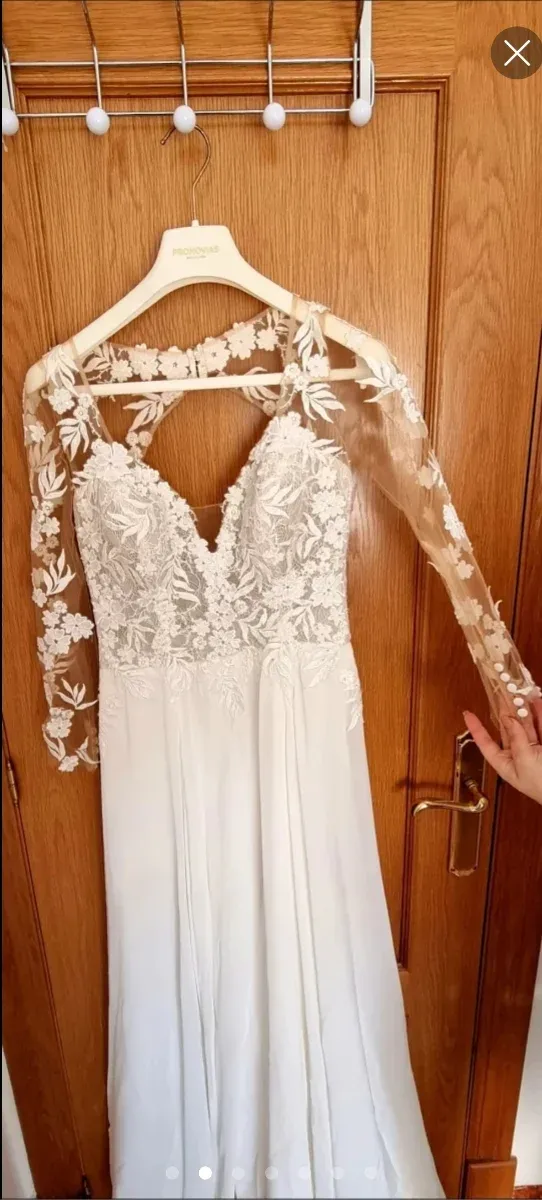 !! NEGOCIABLE !!Vestido de Novia Pronovias Blanco