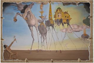 Dalì Le tentazioni di S. Antonio Stampa su MDF