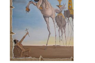 Dalì Le tentazioni di S. Antonio Stampa su MDF