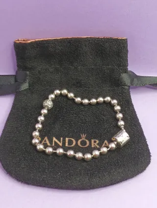 Pulsera Pandora Bolitas Plata