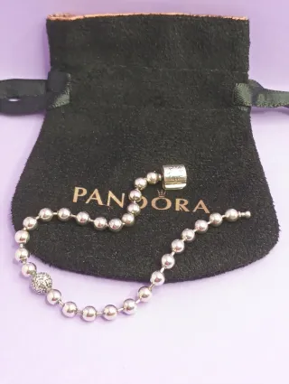 Pulsera Pandora Bolitas Plata