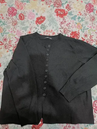 SHEIN CURVE Cárdigan Negro Talla 1XL