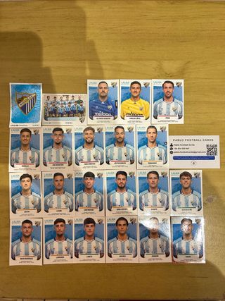 22 CROMOS MÁLAGA LIGA HYPERMOTION 2025-26 PANINI
