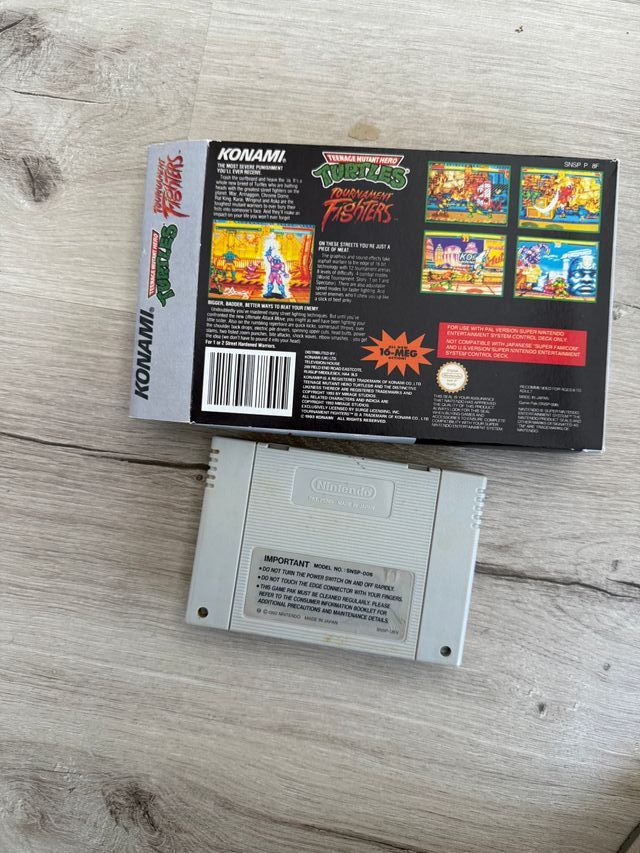 Cartucho SNES Turtles Tournament Fighters