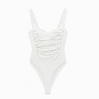 Body drapeado tirantes Zara