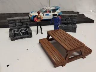 Lote Decoración Scalextric Picnic