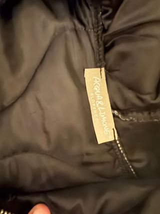 Abrigo ACQUA & LIMONE negro