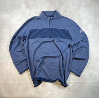 Sudadera Adidas Técnica Media Cremallera Azul