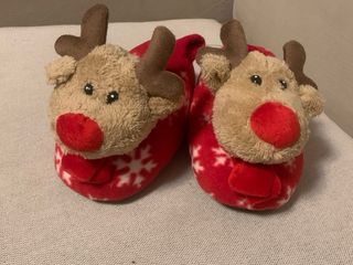 Pantofole renna natalizie bambini 33/34