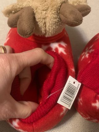 Pantofole renna natalizie bambini 33/34