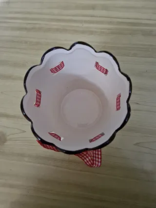 Vaso ceramica decorativo Natale
