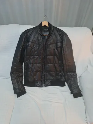 Chaqueta polipiel Negra Energíe Hombre