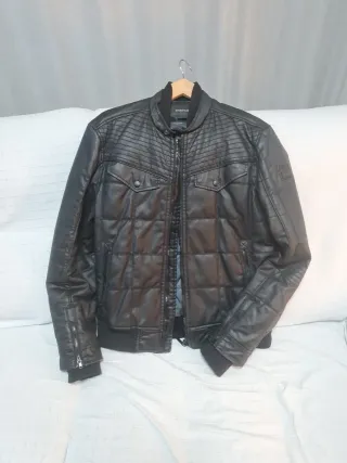 Chaqueta polipiel Negra Energíe Hombre